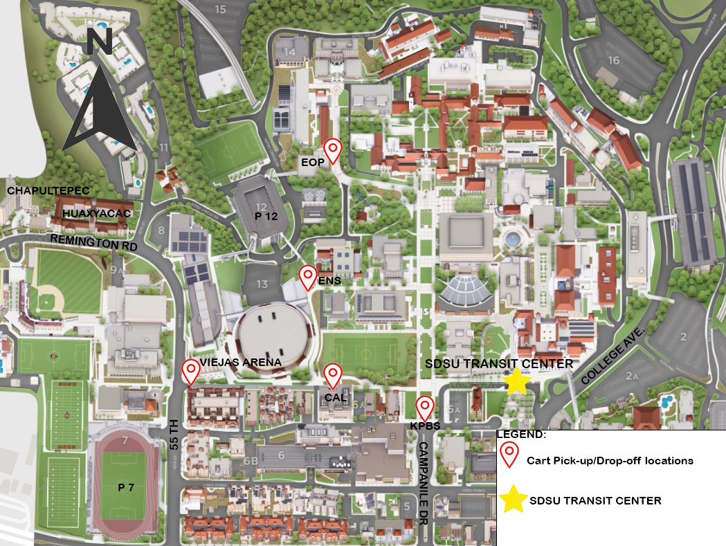 sdsu convocation map for accomodations